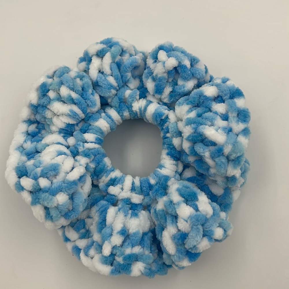 Oversized Scrunchies Hair Ties Crochet Handmade
